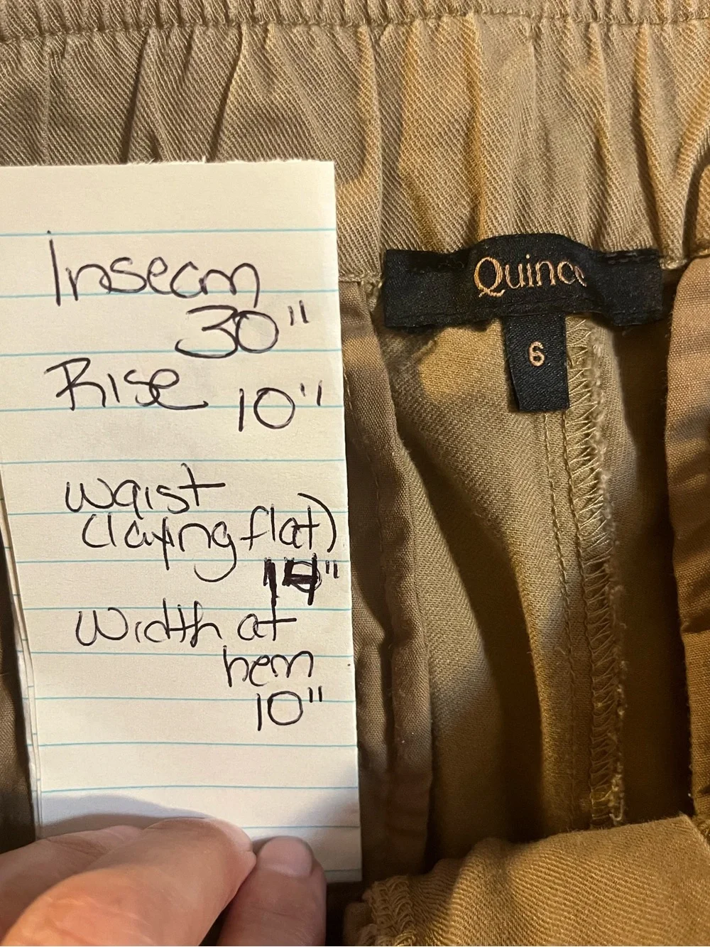 Quince Drapey Twill Pleated Trouser Baywood Size 6